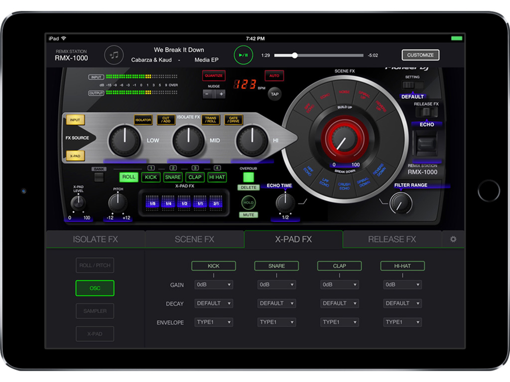 Pioneer DJ bringt den RMX1000 als App fürs iPad
