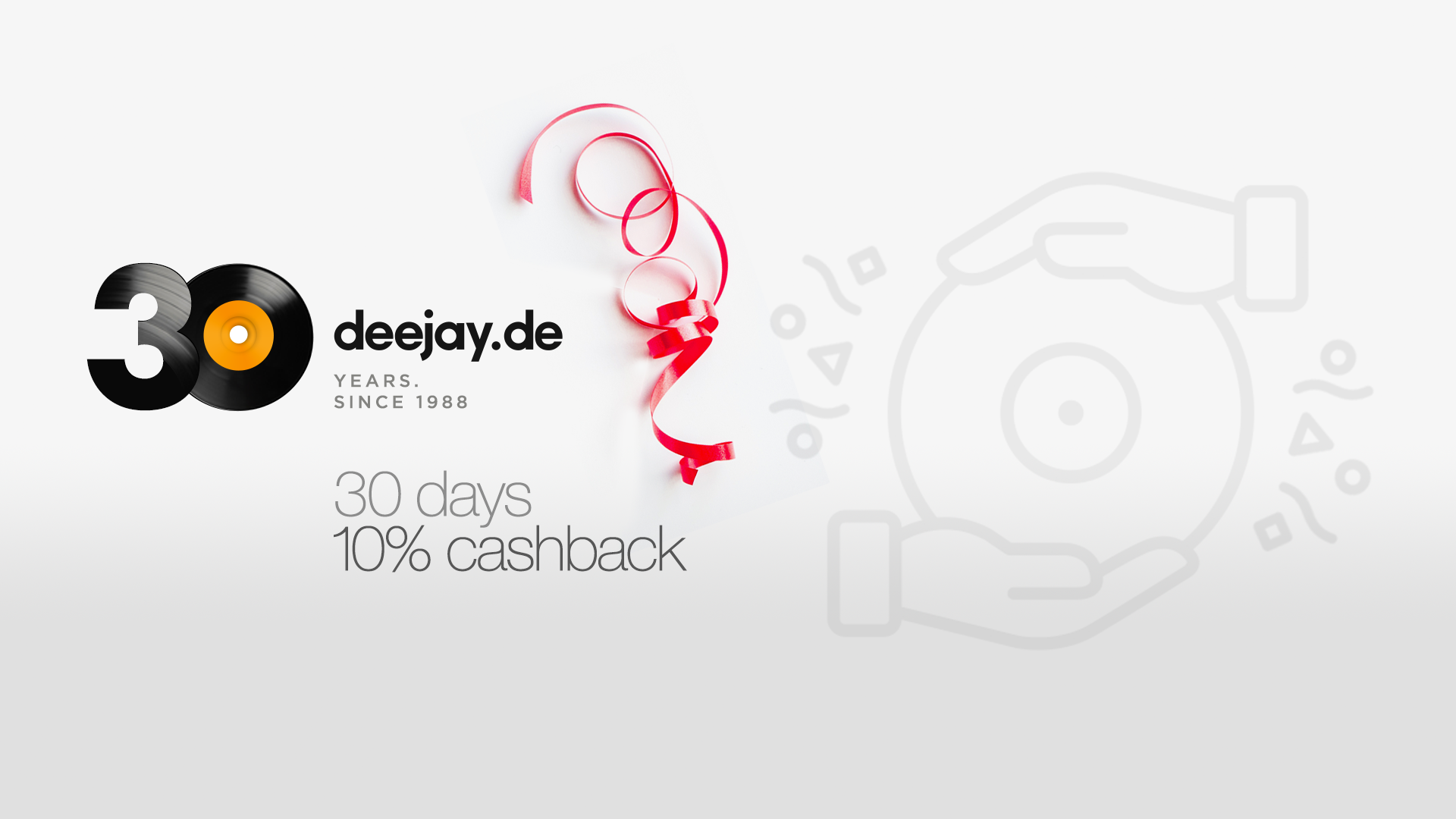 deejay.de feiert 30 Jahre mit großer CashbackAktion
