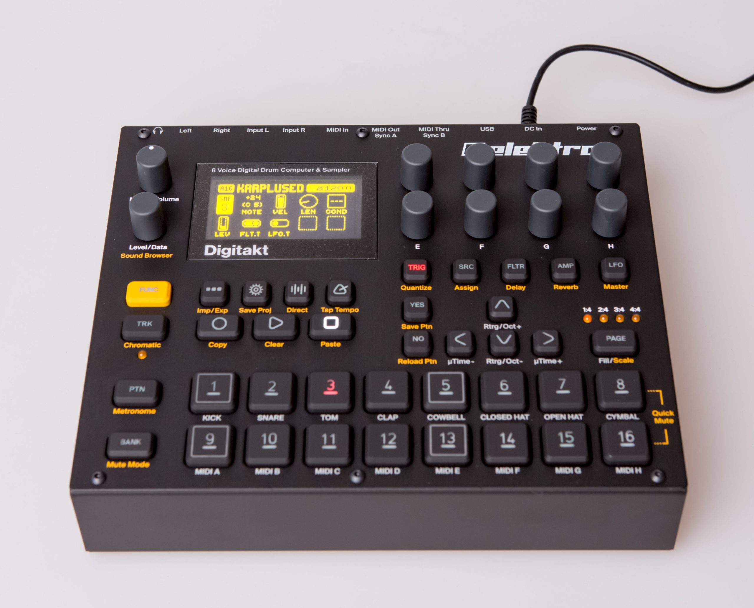 Elektron Digitakt Dickes Update mit zweitem LFO und so