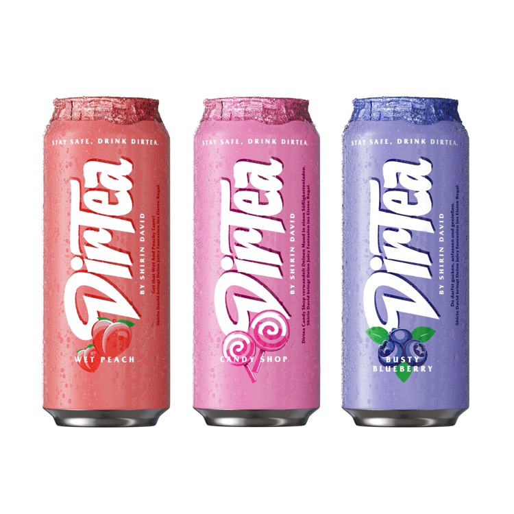 Es wird Dirtea Shirin Davids Eistee ab sofort bei Flink erhältlich