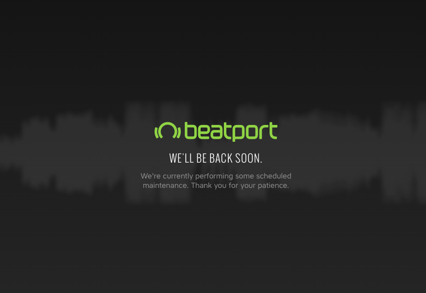 Die BeatportSeite ist down