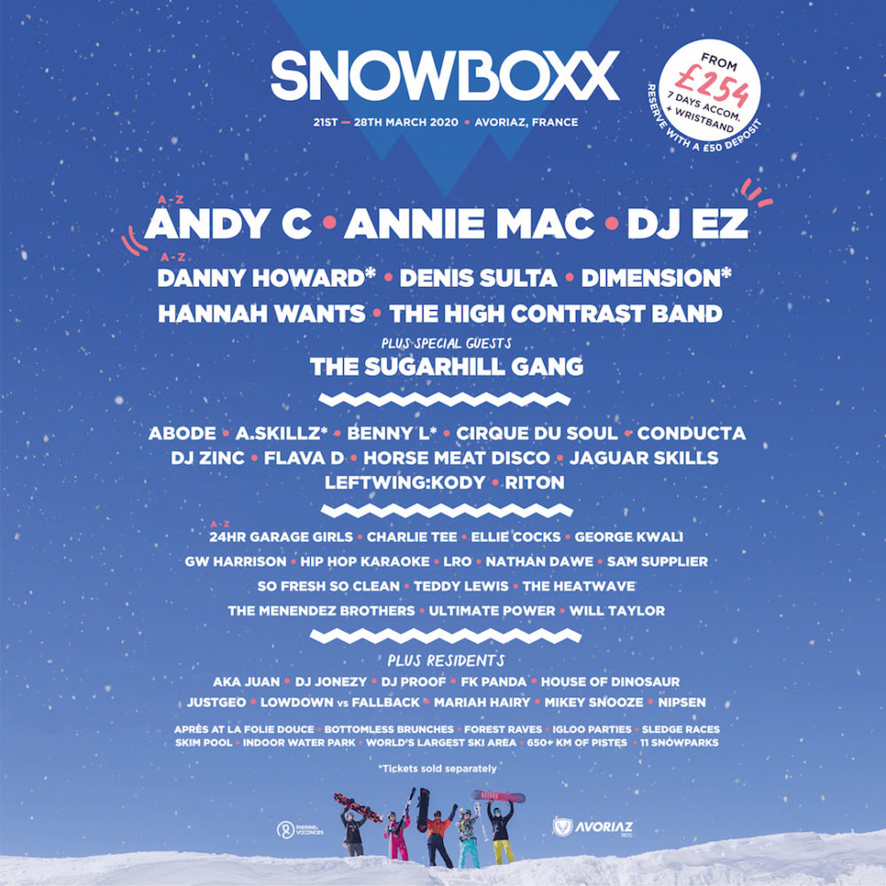 Snowboxx in den französischen Alpen Lineup ist raus