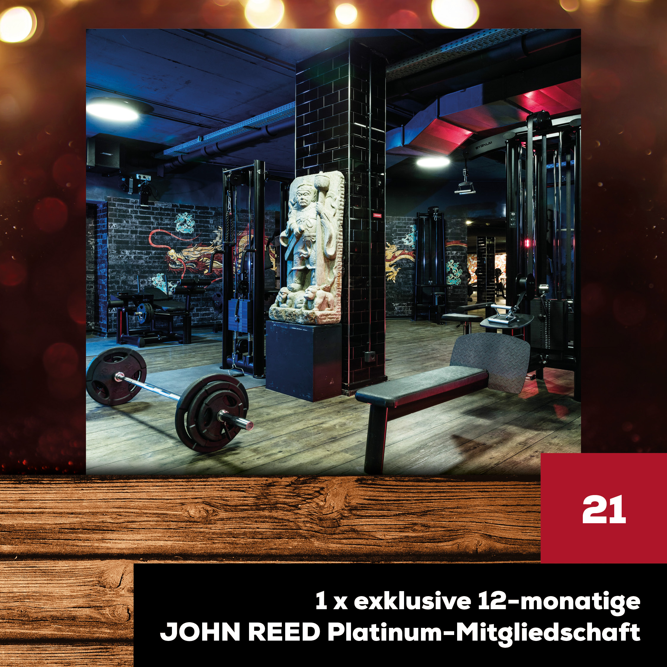 FAZEmagAdventskalender Tag 21 1 x exklusive 12monatige John Reed PlatinumMitgliedschaft