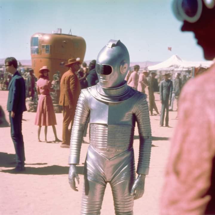 KI hat wieder zugeschlagen So sah Burning Man 1963 aus