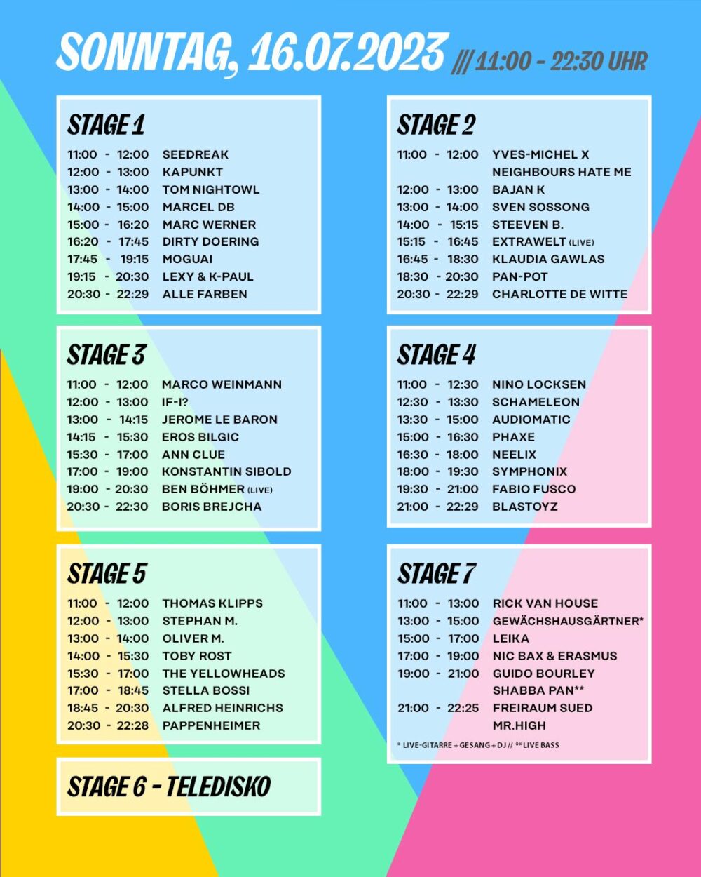 Sea You Festival 2023 hier ist der Timetable